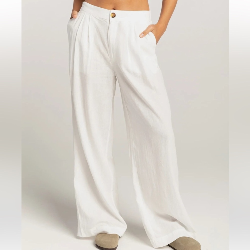 NWT Brixton Vintage Linen Blend Wide Leg Pant